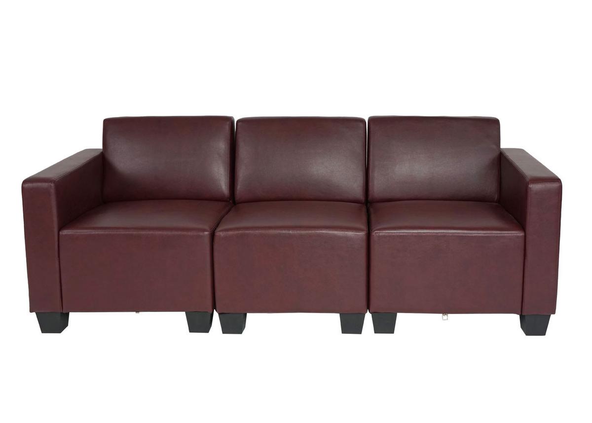 3-SITZER SOFA Rotbraun - Rotbraun, Textil (193/76/72cm) - MCW