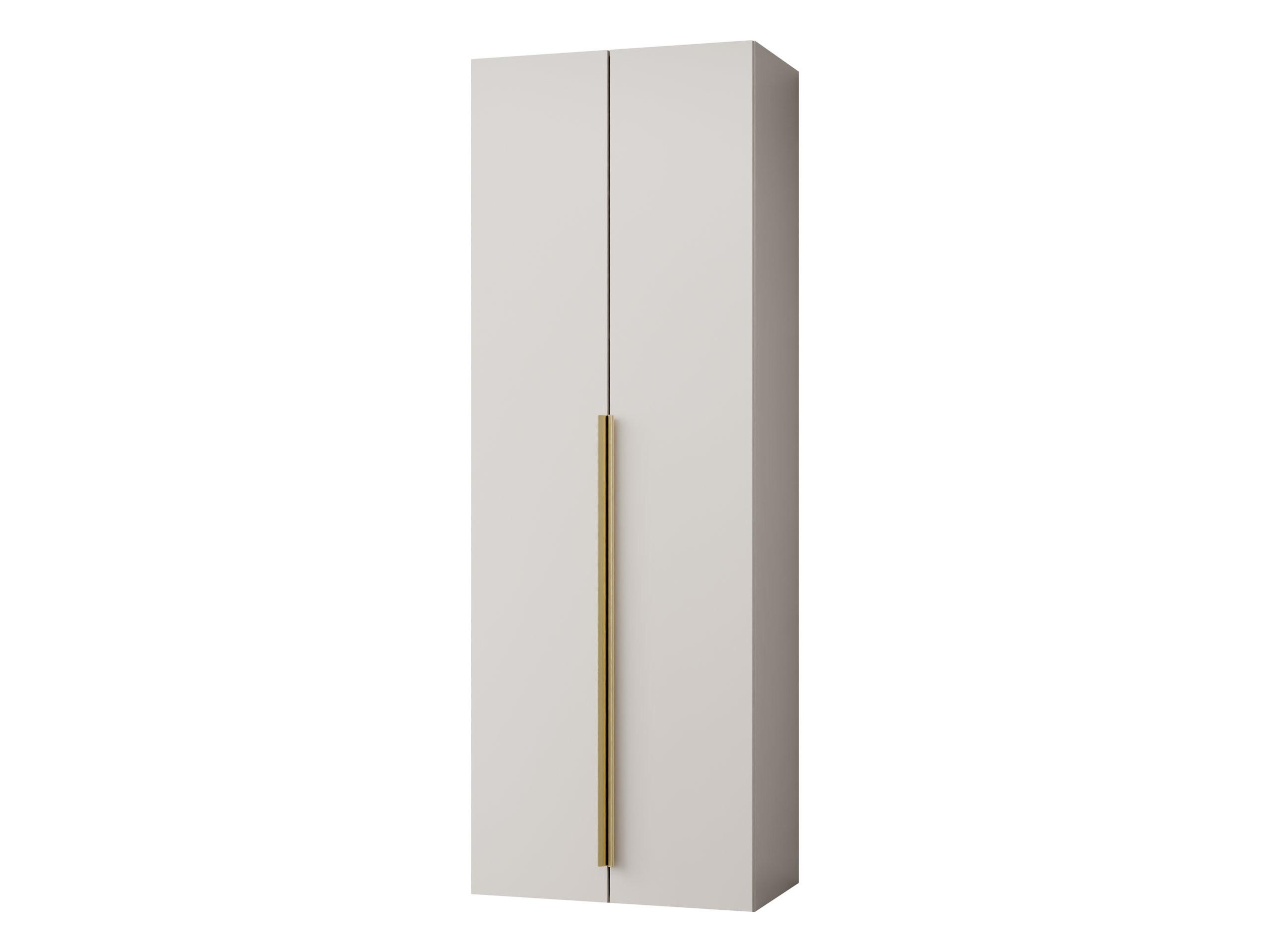 KLEIDERSCHRANK Kerkin 2D - Sandfarben/Goldfarben, Holzwerkstoff/Kunststoff (70/200/42cm) - MIRJAN24