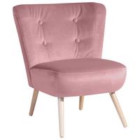 SESSEL Kassi Bezug Samtvelours Buche natur / rosé - Rosa, Kunststoff (69/80/68cm) - 58aufmkessel