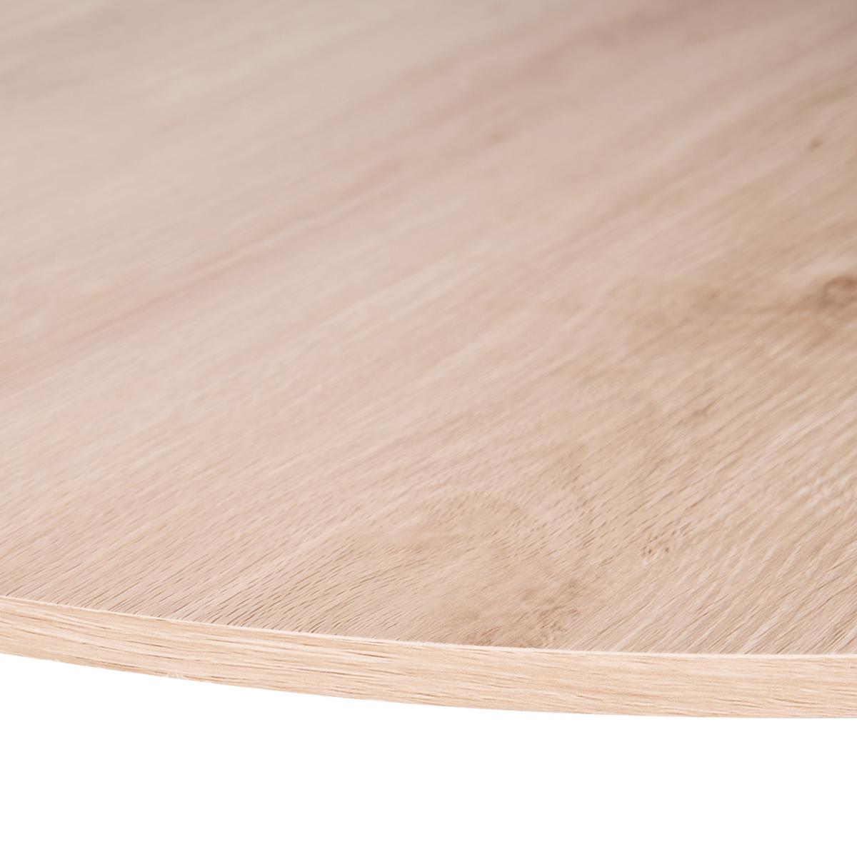 STEHTISCH Hellbraun/Weiß 80/80 cm Morella - Hellbraun, Holzwerkstoff (80/80/103cm) - Beliani