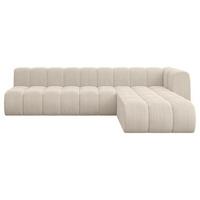 ECKSOFA modulares Sofa Darnel-L2 - 296x177x70 cm Beige - Beige, Holzwerkstoff/Textil (296/177cm) - ALTDECOR