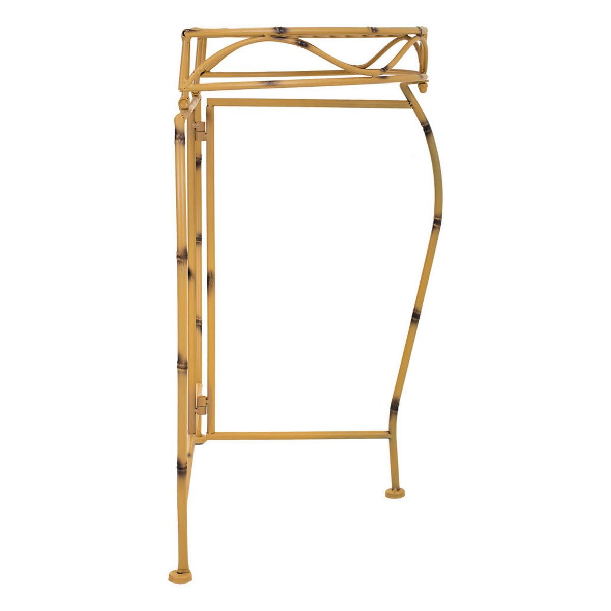 KONSOLENTISCH, gelb, 75x37cm - Gelb, Metall (37/75/75cm) - Wanderlust