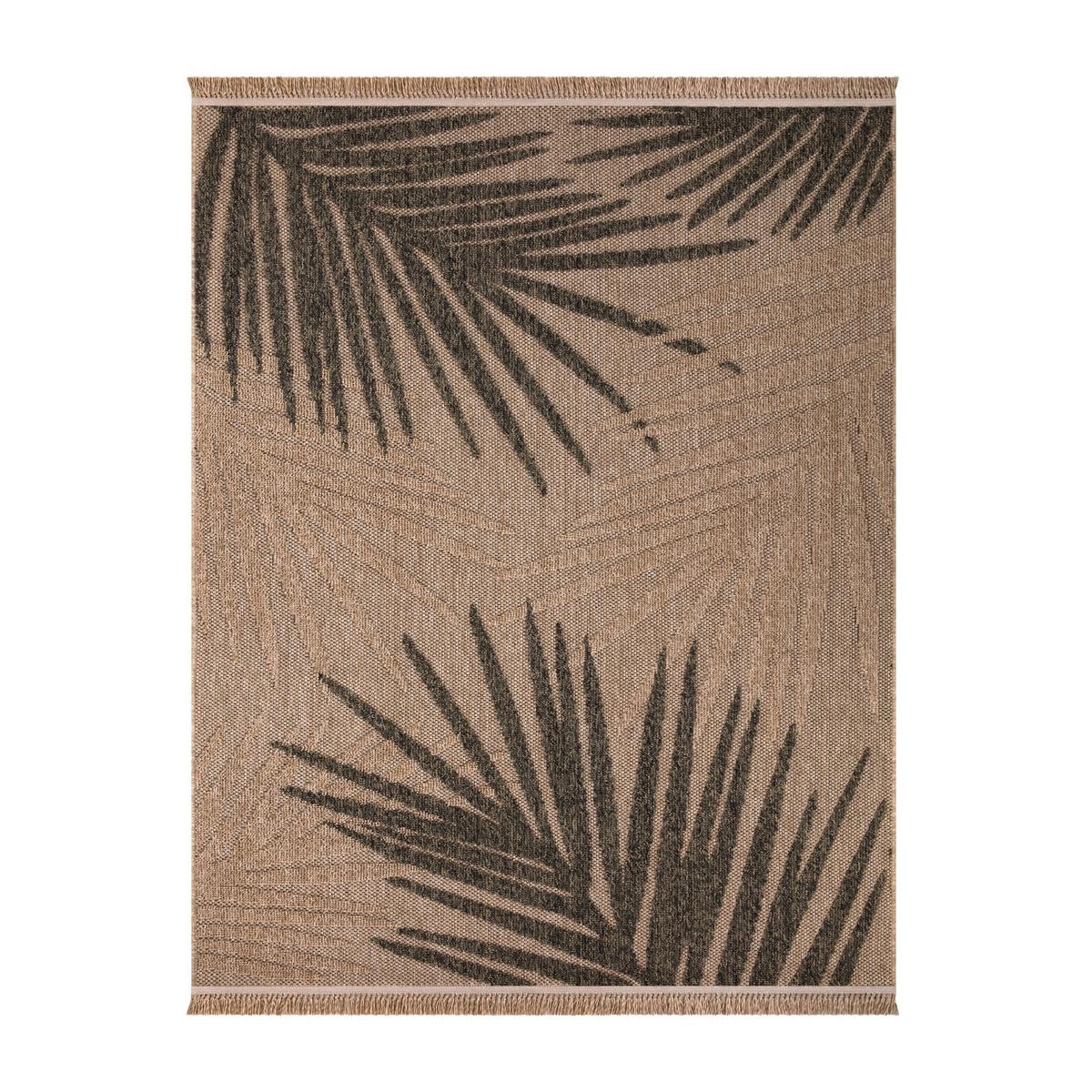 OUTDOORTEPPICH Blatt Beige 160 x 220 cm - Beige, Kunststoff (160/220cm) - TT Home