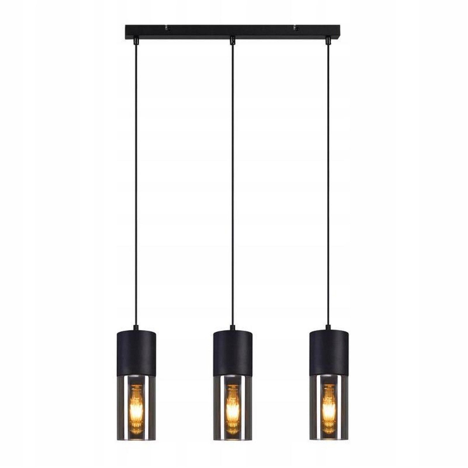 PENDELLEUCHTE Amara 180/54/9 cm - Schwarz, Metall (180/54/9cm) - ZMH