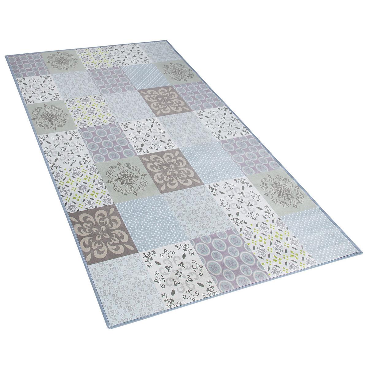 KURZFLOR-TEPPICH Inkaya 150/80 cm - Grau, Kunststoff (80/150cm) - Beliani