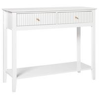 KONSOLENTISCH Weiß Assisi - Weiß, Holzwerkstoff (35/100/80cm) - Beliani