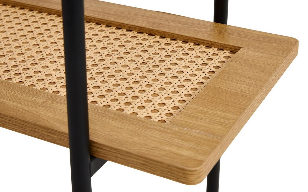 SCHMINKTISCH Mogest 100 cm - Beige/Schwarz, Holzwerkstoff/Metall (100/75/37cm) - Selsey
