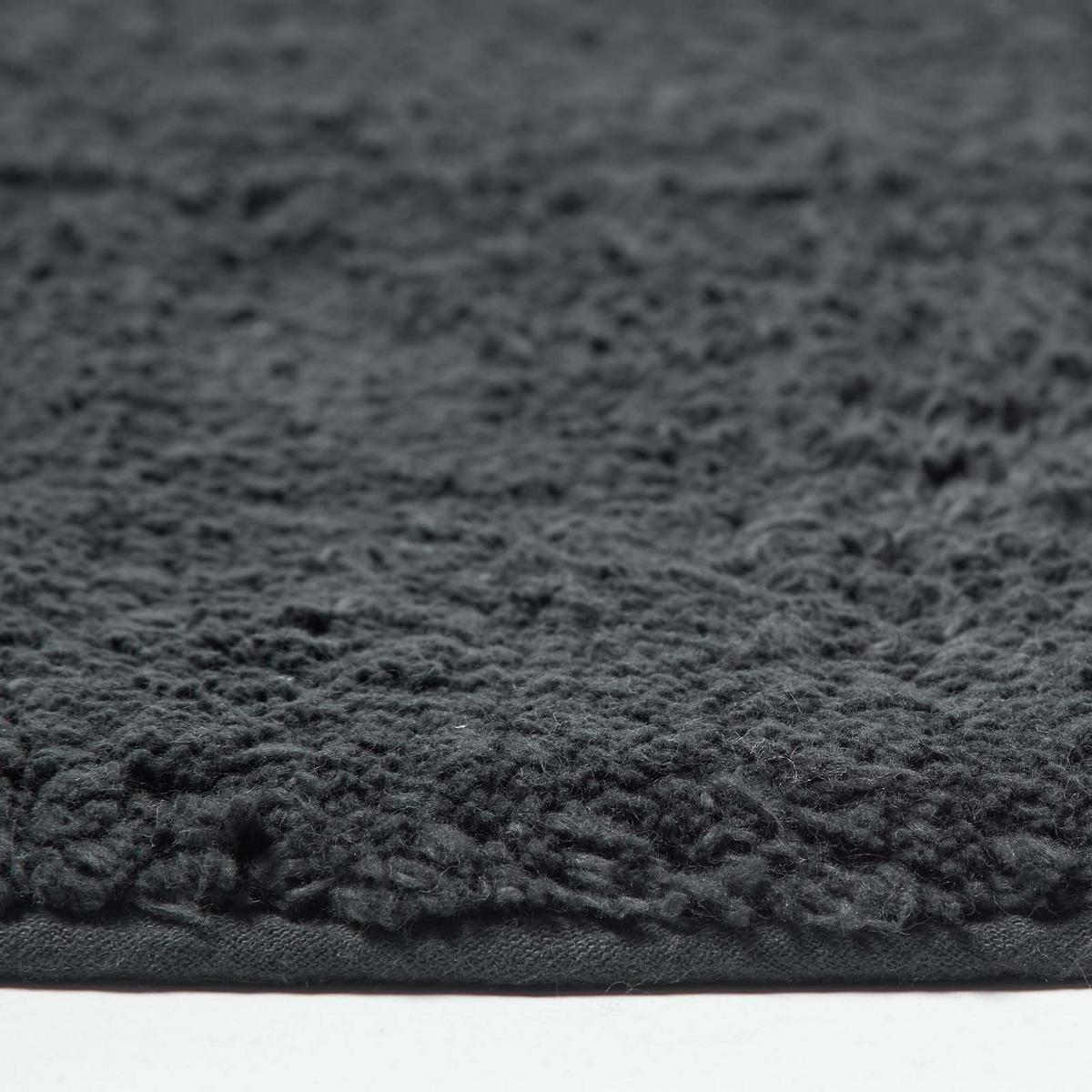 BADEMATTE Spa Supreme 50/80 cm, Baumwolle - Schwarz, Textil (50/80cm) - Homescapes