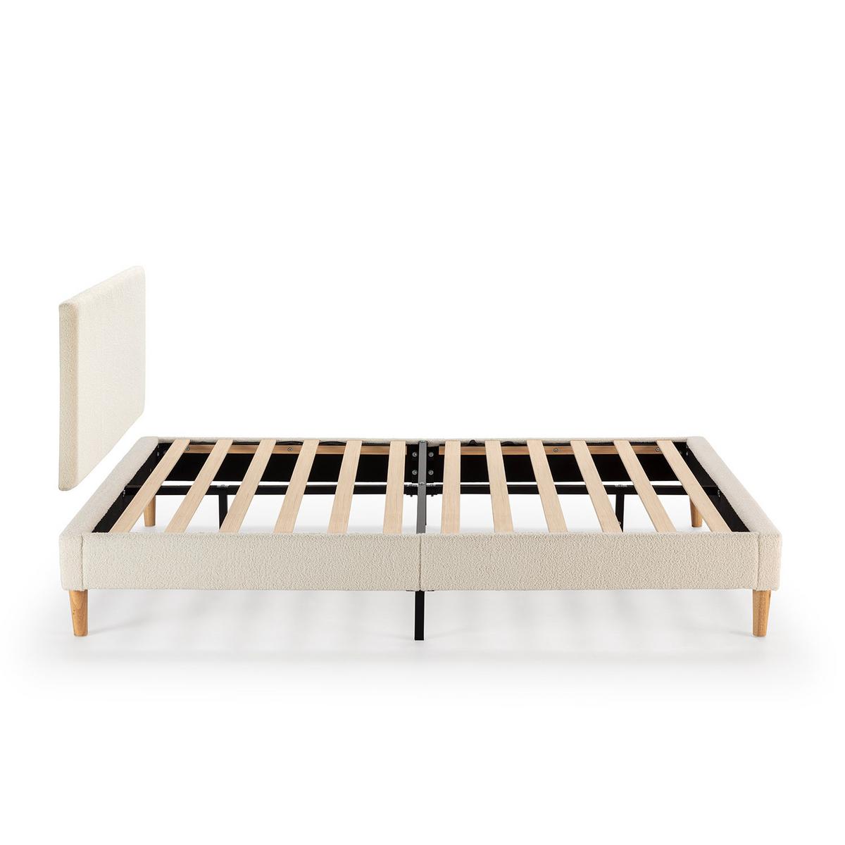 POLSTERBETT + Kopfteil 140x200 cm Niebla, Beige - Beige, Textil (140/200cm) - VS Venta-stock
