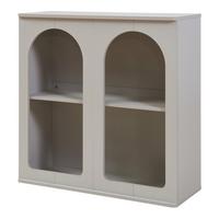 SIDEBOARD Trorhun - Grau, Holzwerkstoff (30/80/80cm) - [en.casa]