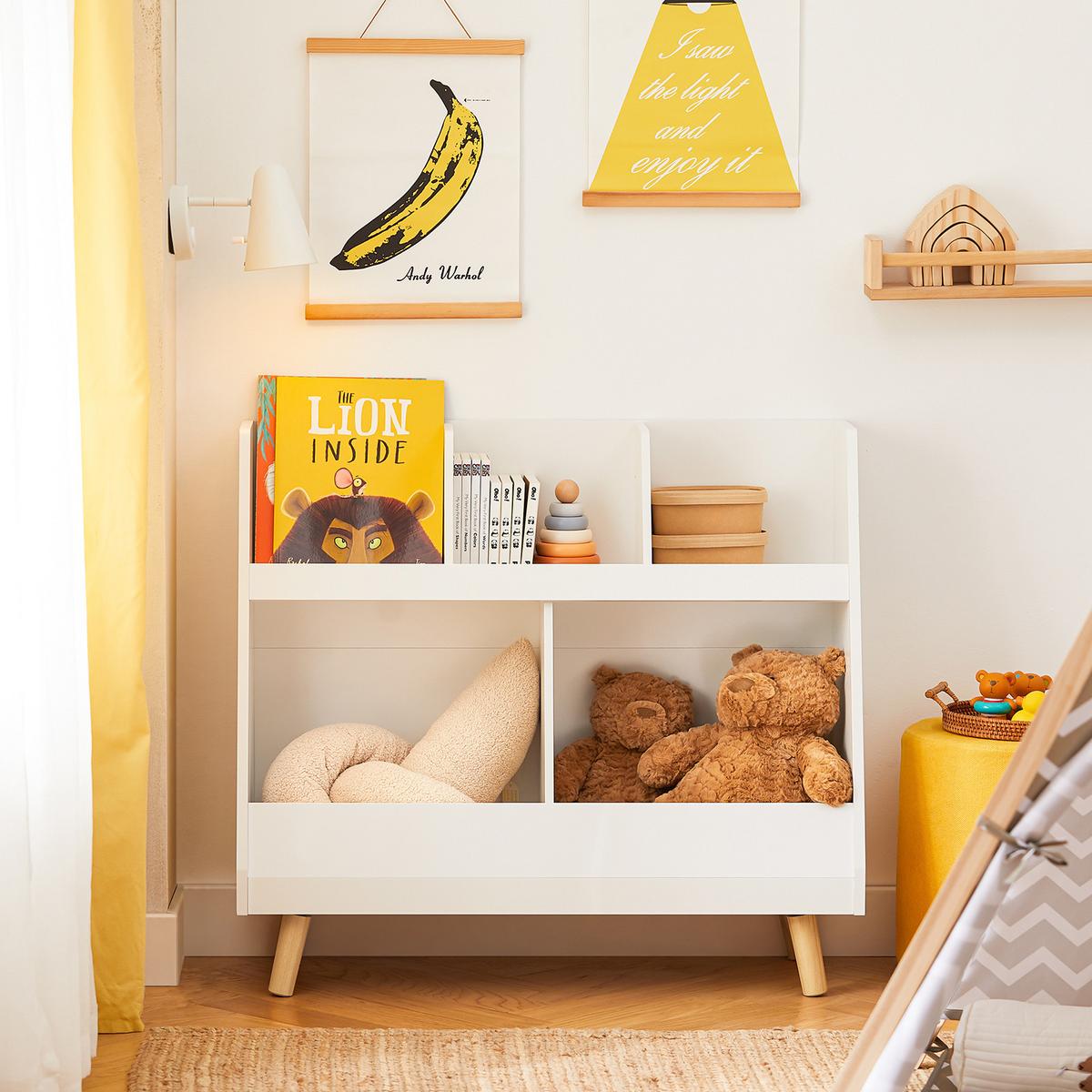 KINDERREGAL Weiß - Weiß, Holzwerkstoff (86/77/36cm) - SoBuy