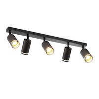 DECKENSTRAHLER Tölz 5-flammig 73/5/17 cm - Schwarz, Metall (73/5/17cm) - Nettlife