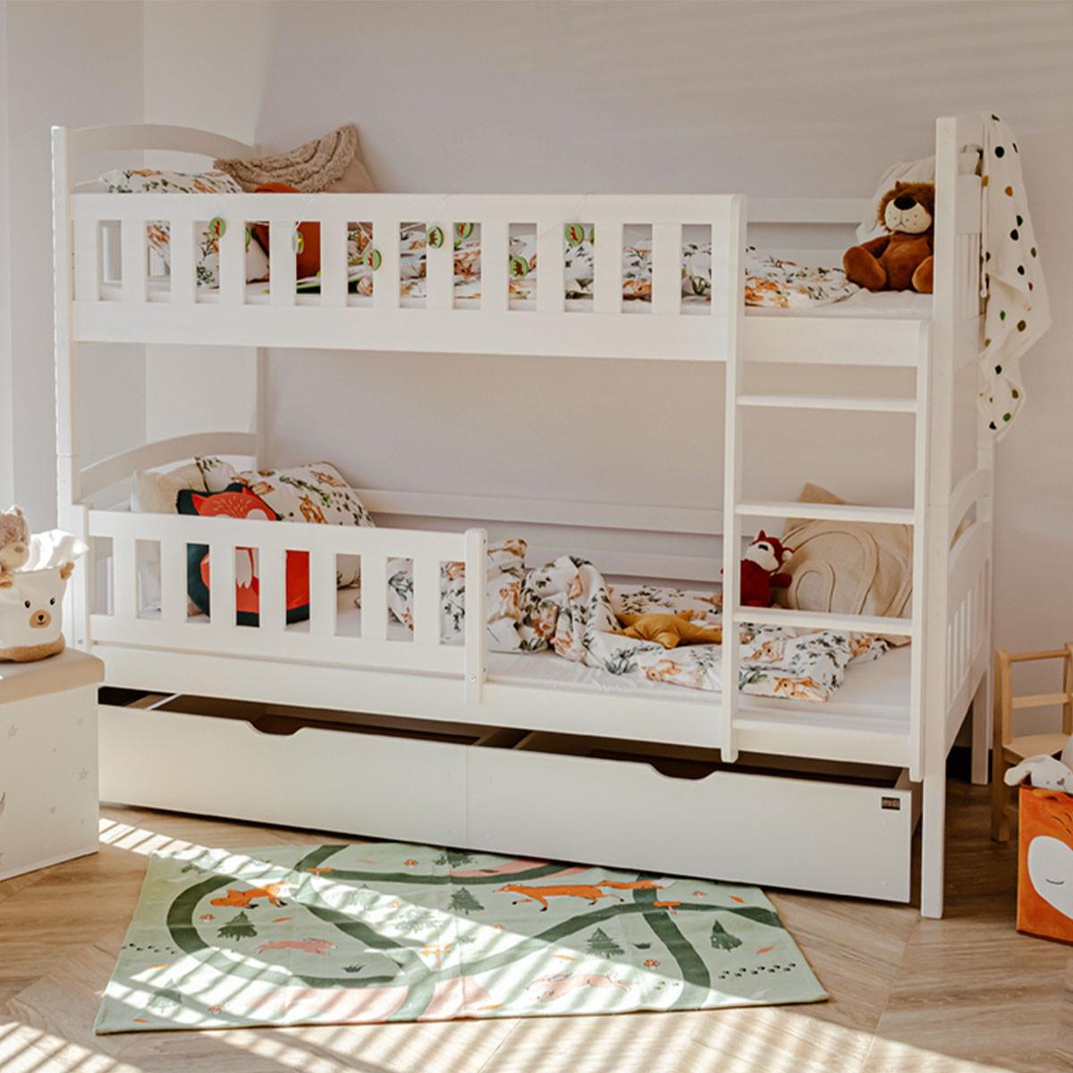 BETT 90/200 Jules Weiß - Weiß, Holzwerkstoff (90/200cm) - Petits-meubles