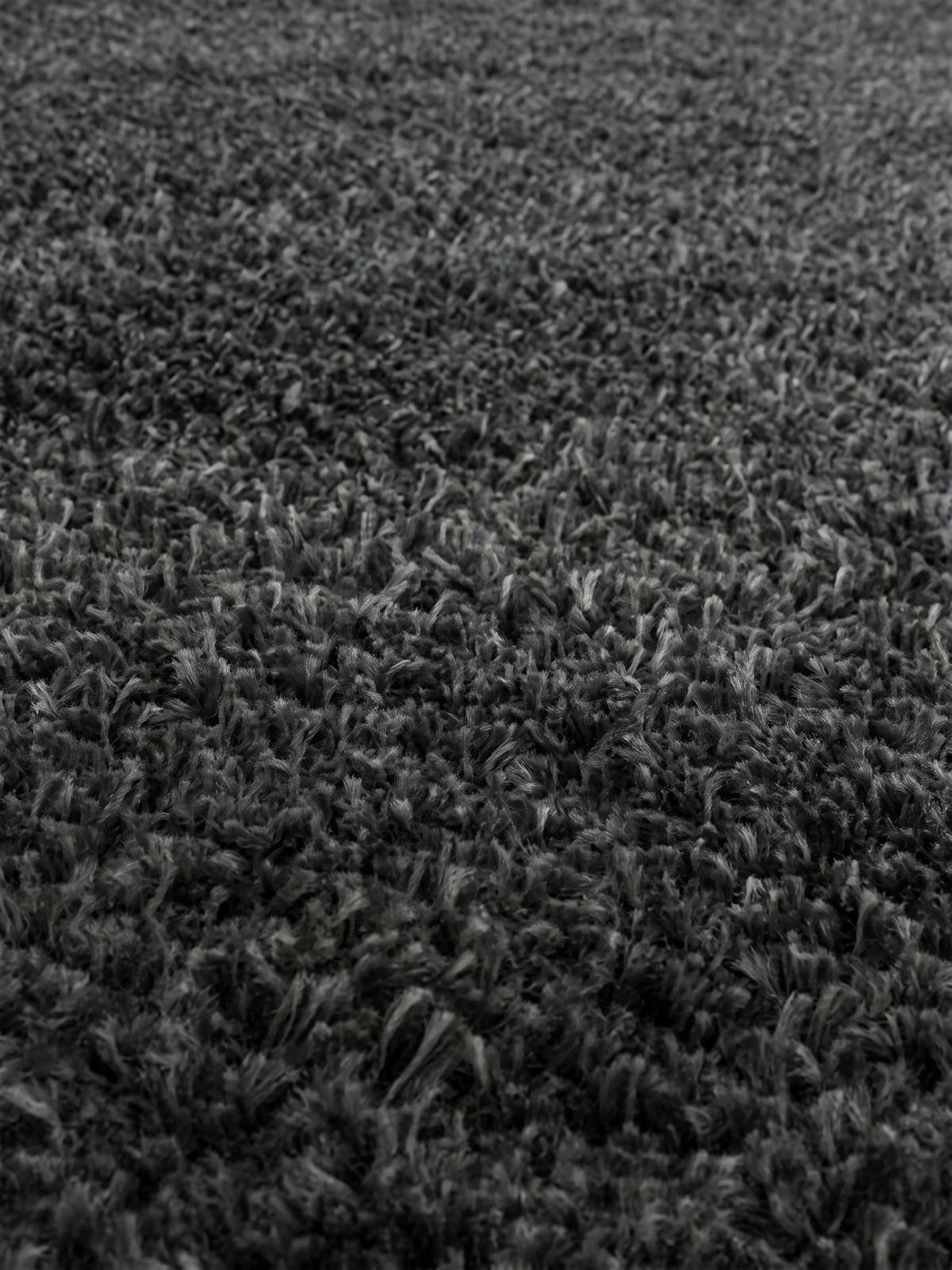 HOCHFLORTEPPICH SALZACH, einfarbig, aus Polypropylen, Grau, 80 x 250 cm - Grau, Textil (250/80cm) - KADIMA DESIGN