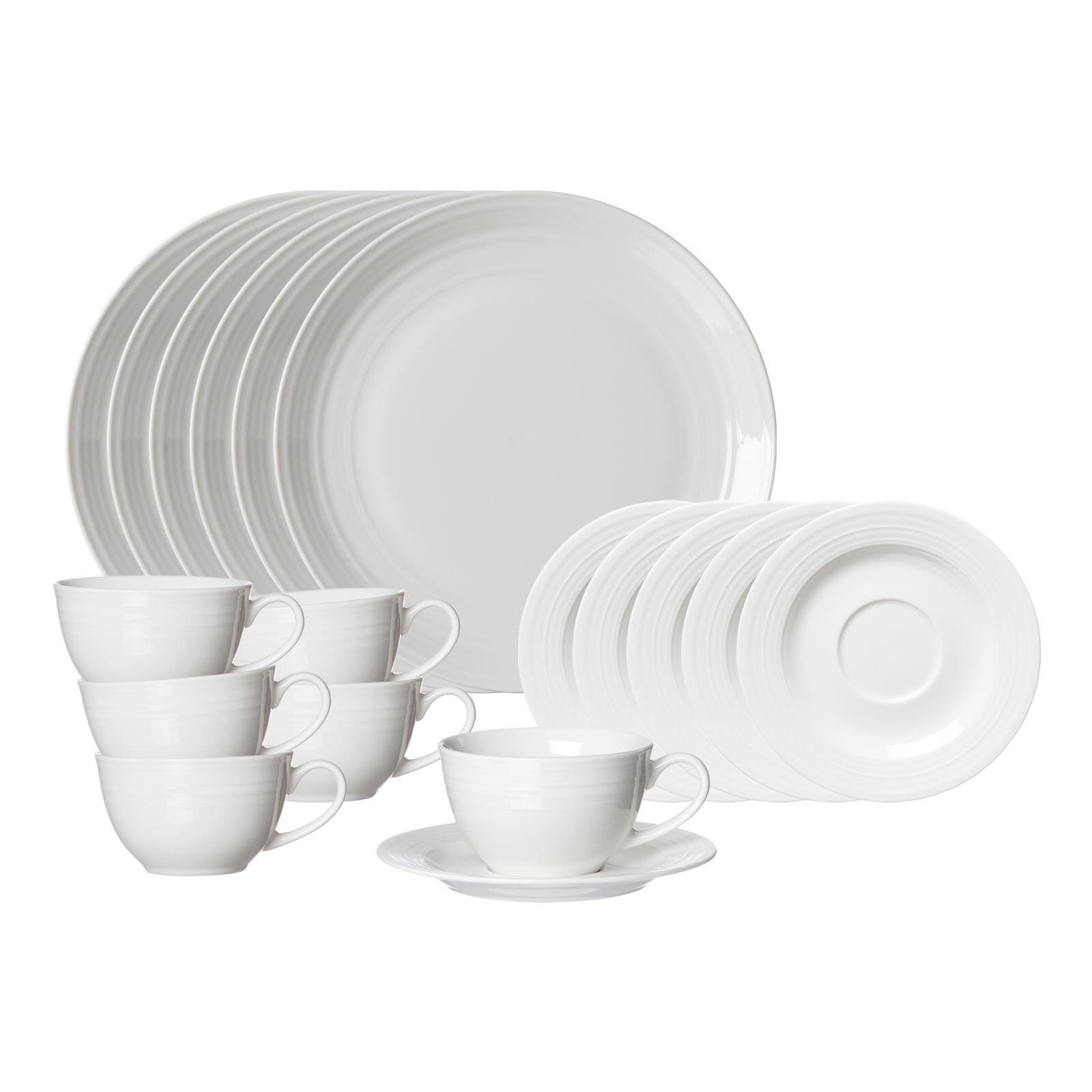 KAFFEESERVICE Levi Weiß 18-tlg. - Weiß, Keramik (2/2/2cm) - Ritzenhoff Breker