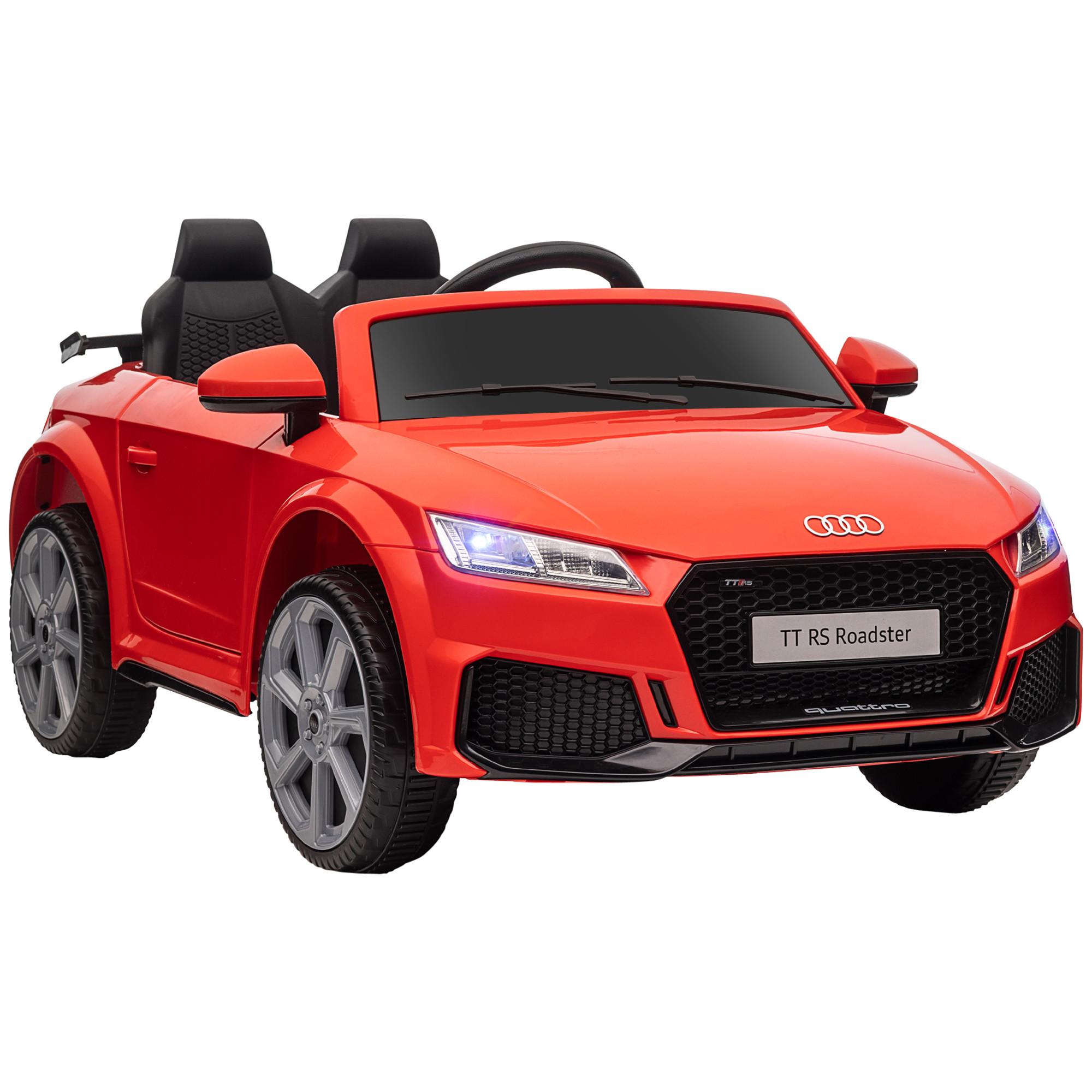 KINDERFAHRZEUG Fernbedienung Elektroauto MP3 3–5 Jahre Kunststoff Rot - Rot, Metall (102/60/44cm) - HOMCOM