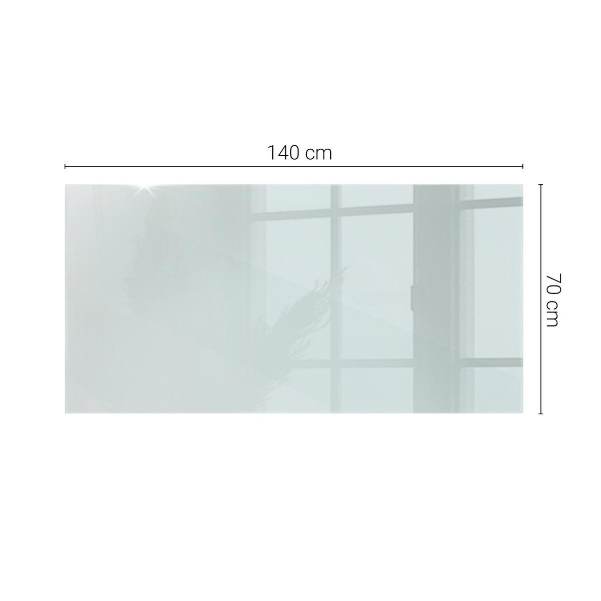 TISCHPLATTE 140 x 70 cm Transparente Glasplatte - Transparent, Glas (70/140/0.4cm) - TULUP