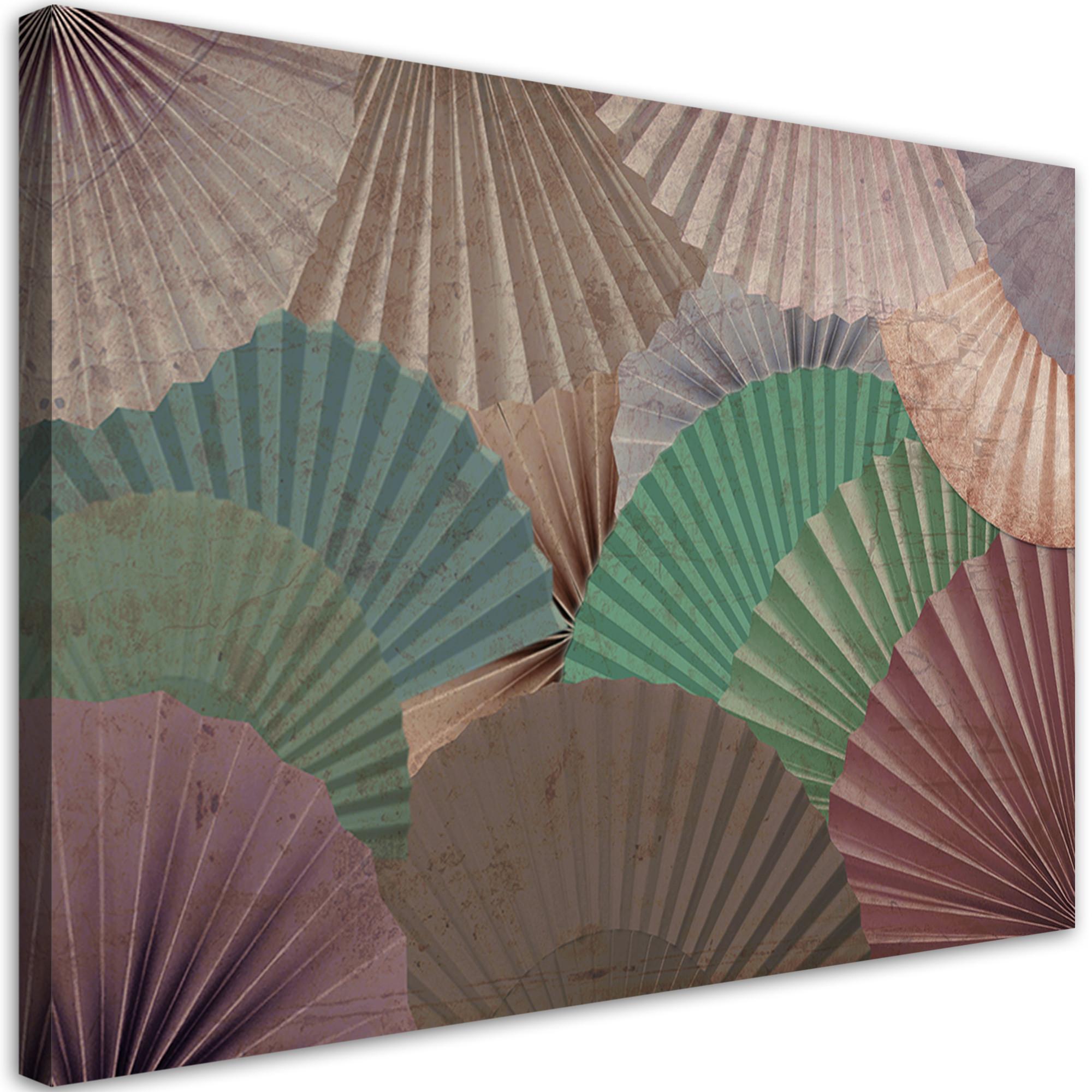 WANDBILD einfache fans - Braun, Textil (60/40cm) - Feeby