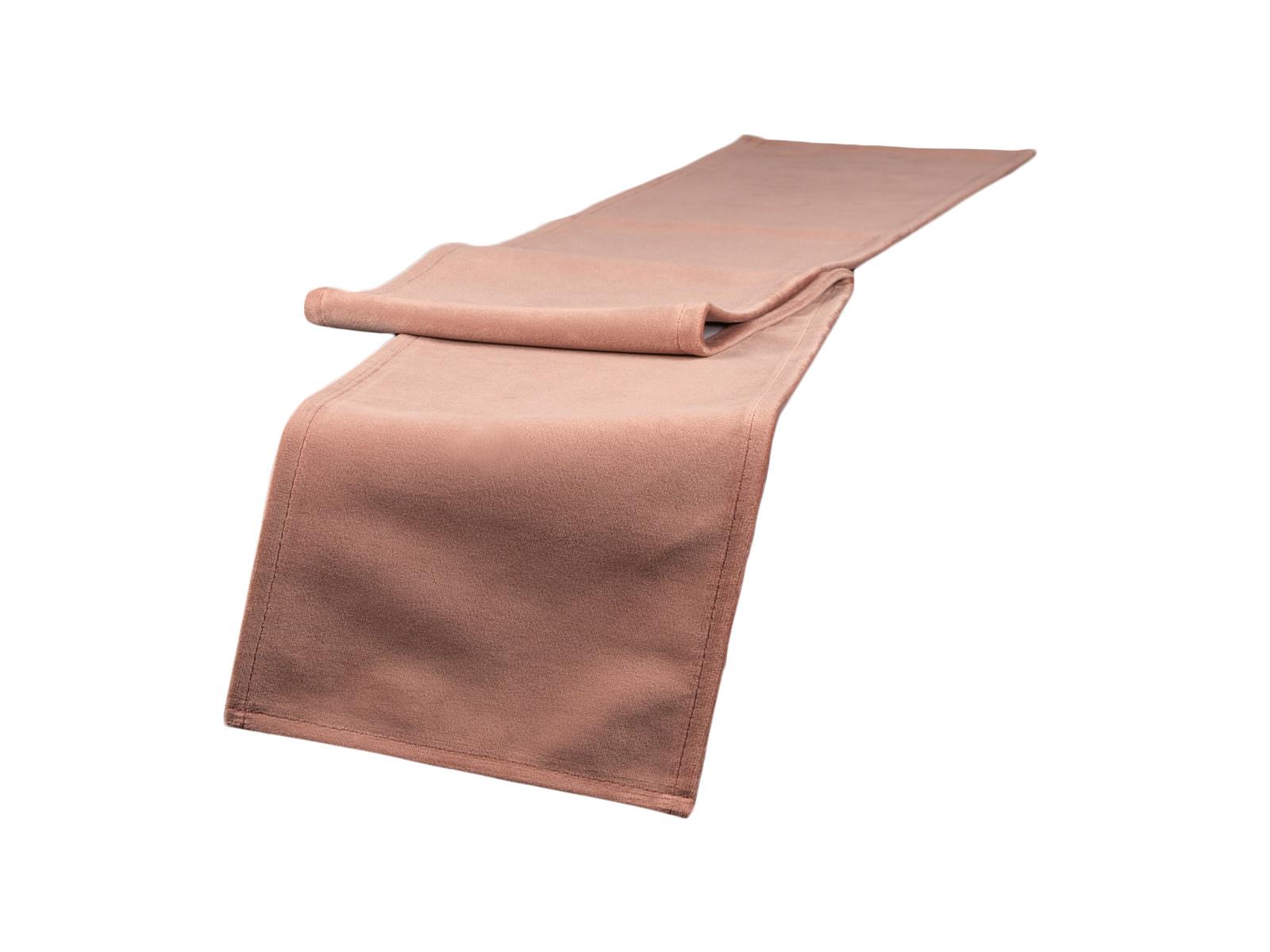 TISCHBAND Samt&Sonders altrosa 140/18 cm - Altrosa, Textil (18/140cm) - beties Heimtextil