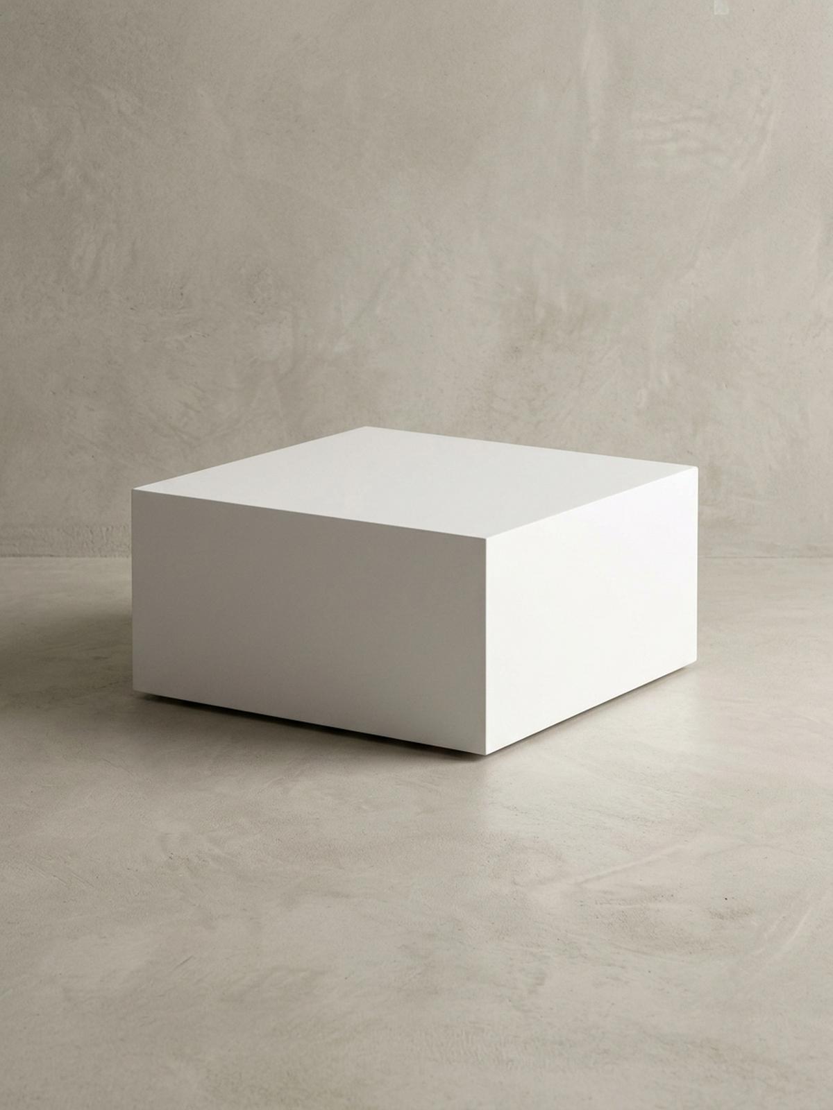 COUCHTISCH Weiß Hochglanz Quadratisch 60x60x30cm MDF Würfelform - Weiß, Holzwerkstoff (60/60/30cm) - KADIMA DESIGN