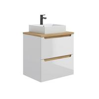 WASCHTISCH 60cm Livia Weiß - Weiß, Holzwerkstoff (60/62.5/46cm) - Petits-meubles