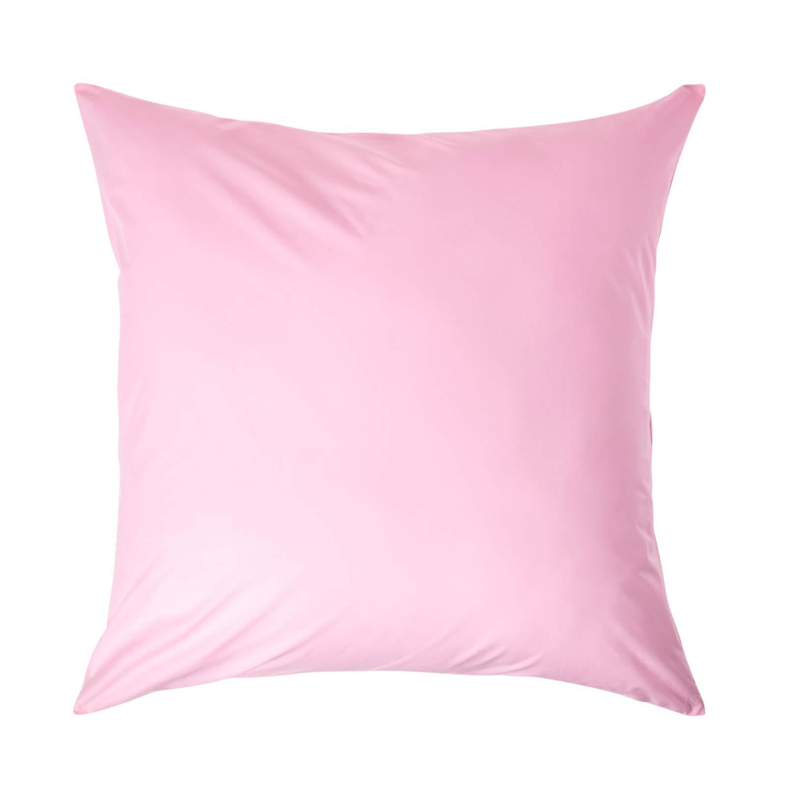 KISSENBEZUG Perkal, Ägyptische Baumwolle, Fadendichte 200 - Rosa, Textil (80/80cm) - Homescapes
