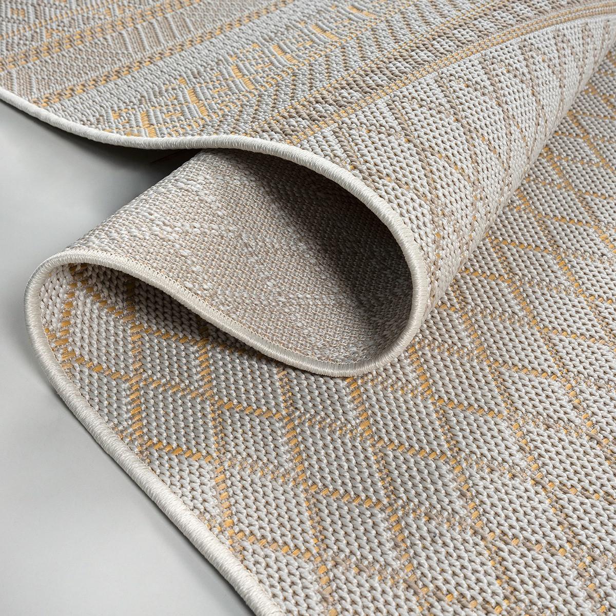 FLACHWEBTEPPICH Berber ESERA Polypropylen Beige 120 x 160 cm - Beige, Textil (120/160cm) - KADIMA DESIGN