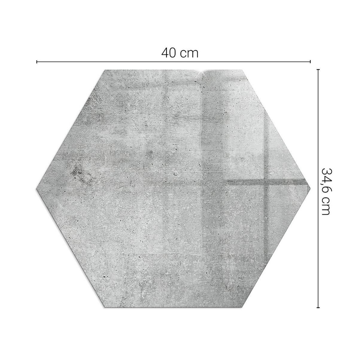 GLASPLATTE für Kamin h40 cm - Grau, Glas (40/40/0.4cm) - TULUP
