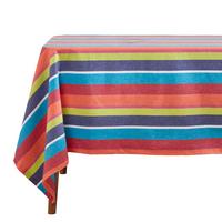 TISCHDECKE bunt gestreift 137/178 cm, 100% Baumwolle - Multicolor, Textil (137/178cm) - Homescapes