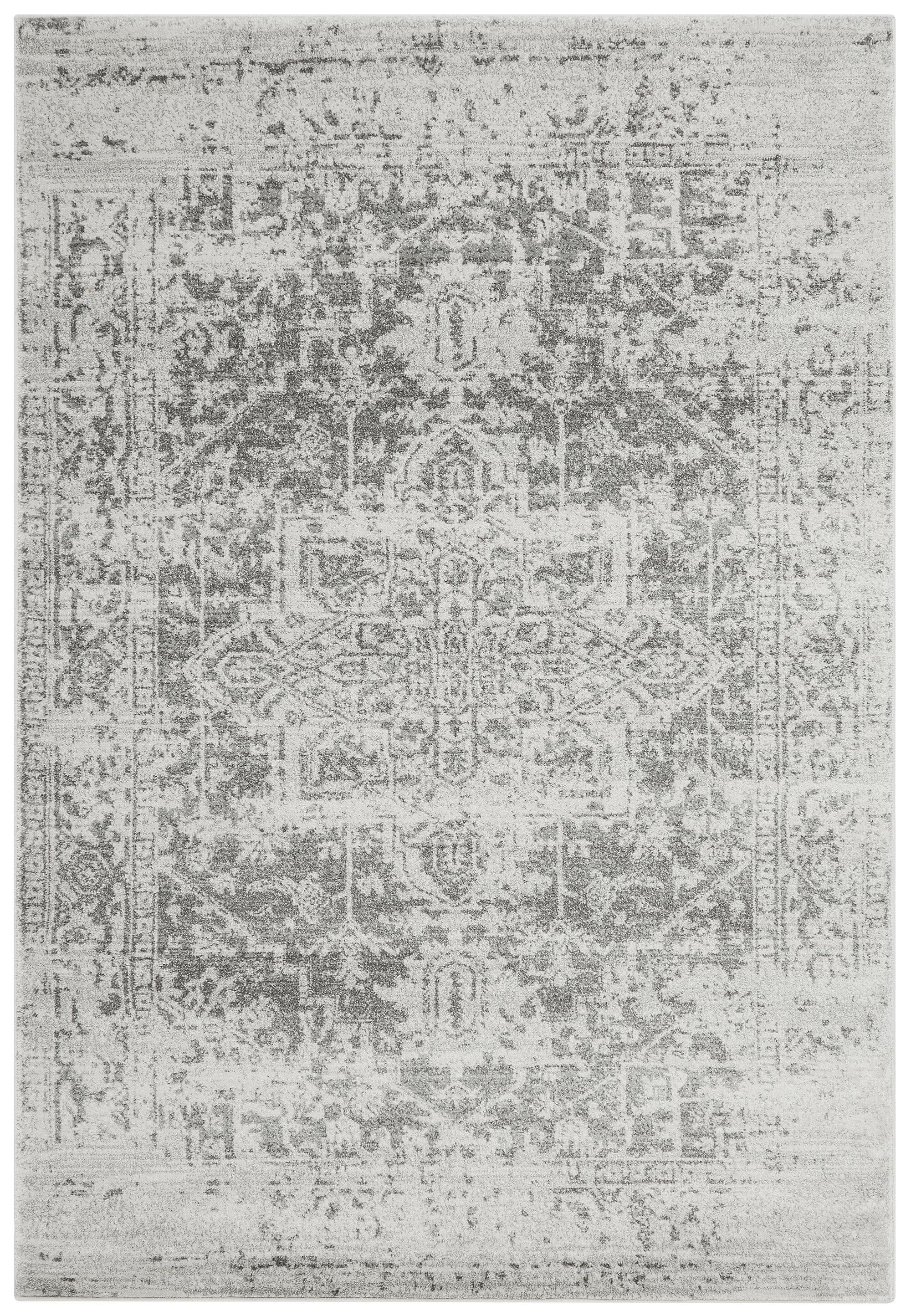 TEPPICH LODI-Lambro, im Vintage-Stil, Silbergrau, 120 x 170 cm - Grau, Textil (170/120cm) - KADIMA DESIGN