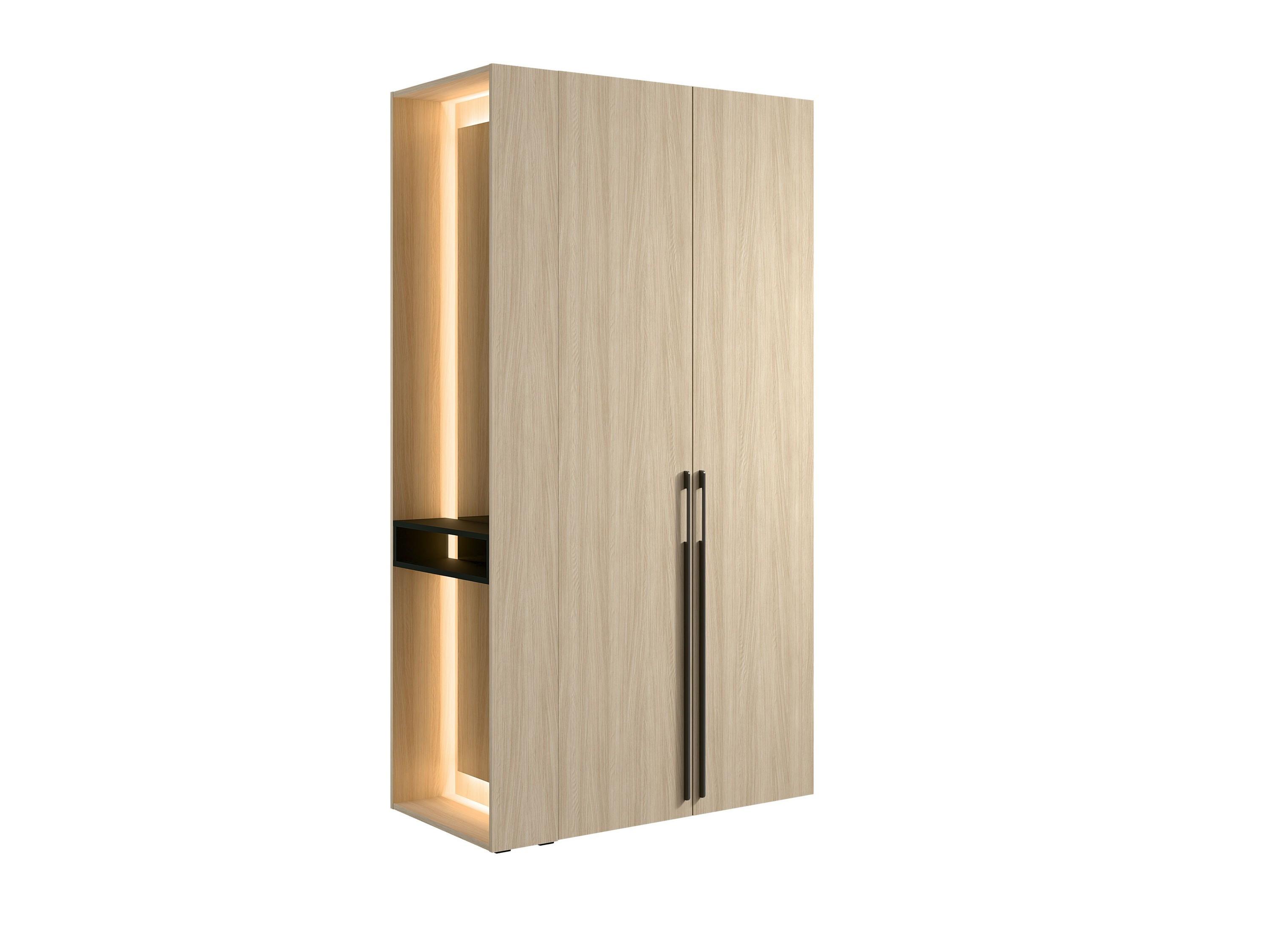 DREHTÜRENSCHRANK FERYN 110,9/207,5/58cm 2-türig mit Spiegel Sonoma Eiche - Sonoma Eiche, Holzwerkstoff (110.9/207.5/58cm) - MASSENO