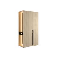 DREHTÜRENSCHRANK FERYN 110,9/207,5/58cm 2-türig mit Spiegel Sonoma Eiche - Sonoma Eiche, Holzwerkstoff (110.9/207.5/58cm) - MASSENO