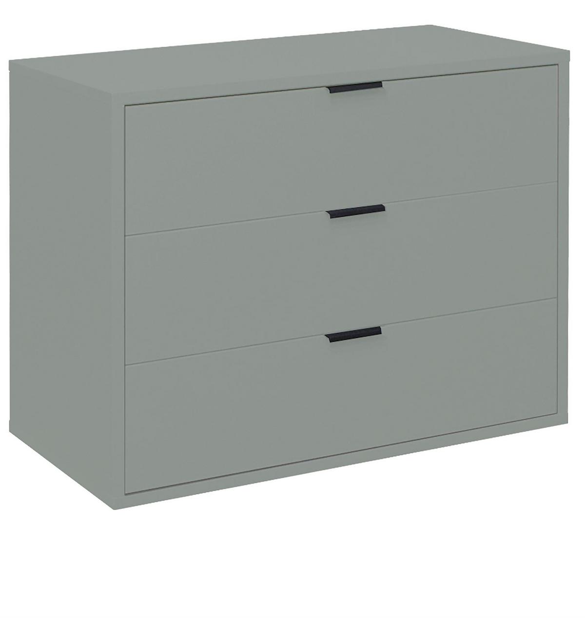 KOMMODE Erna 81x45x67 Pinie Green matt Lack - Grün, Holzwerkstoff (81/67/45cm) - 58aufmkessel