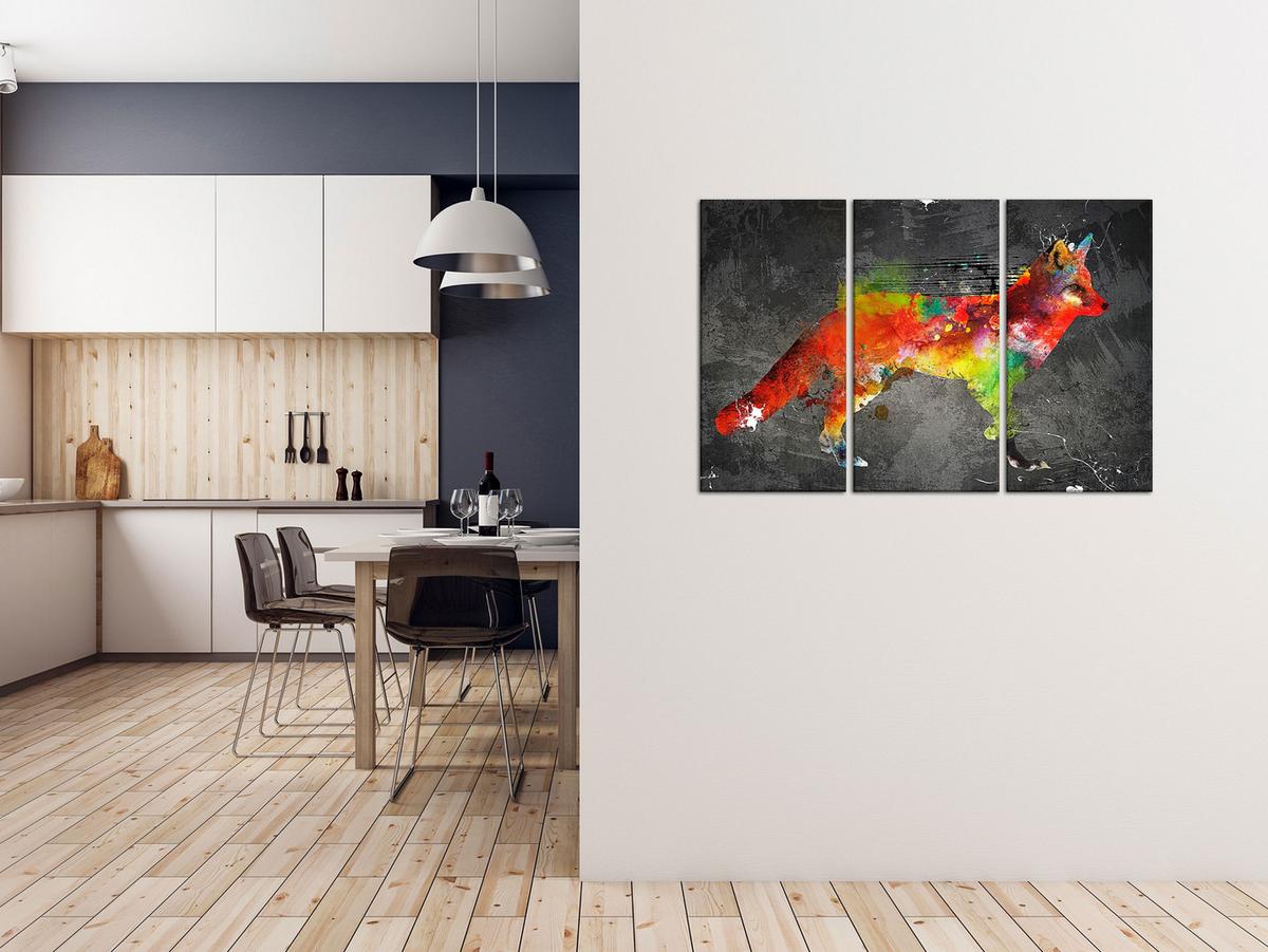 KUNSTDRUCK Bunt 120/80 cm - Multicolor, Textil (120/80cm) - KUNSTLOFT