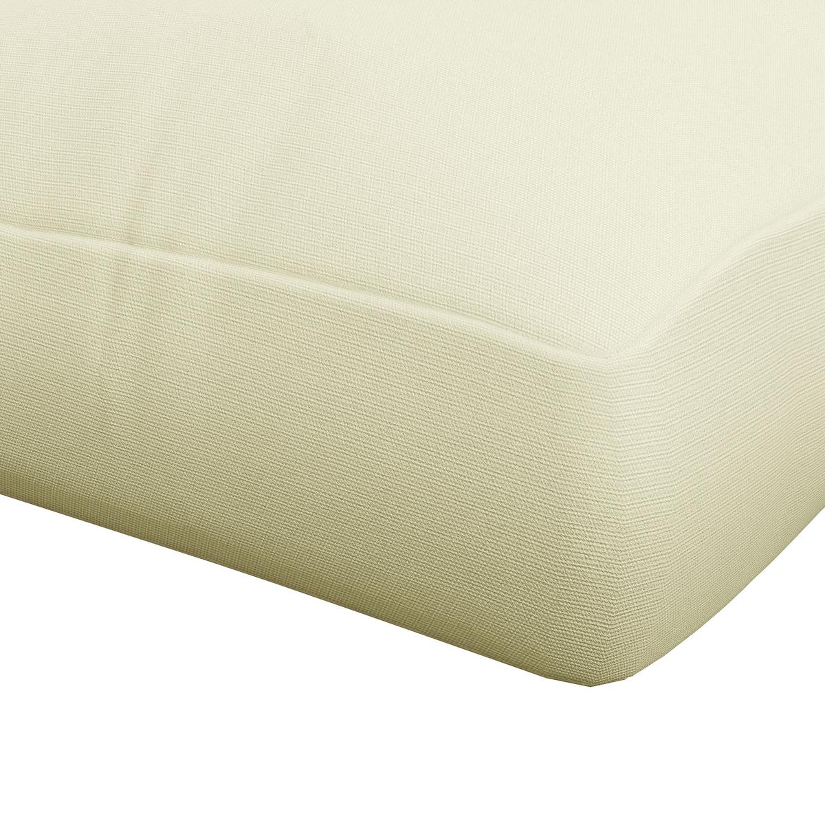 SITZKISSEN 2er Set Polyester Cremeweiß - Creme, Textil (80/12/120cm) - Outsunny
