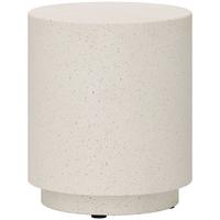 BEISTELLTISCH Anorganisches Erzpulver Cremeweiß - Creme, Naturmaterialien (37/37/43cm) - HOMCOM