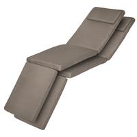 DECKCHAIRAUFLAGE Loftlux DC 175x45x5cm Taupe (2tlg) - Taupe, Textil (45/175cm) - Beautissu 