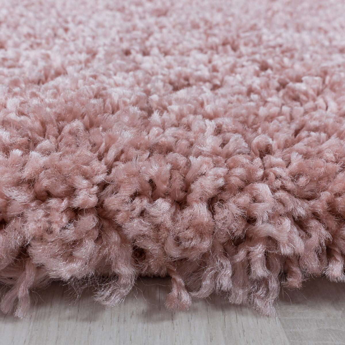 TEPPICH Hochflor SPREE in Rosa, einfarbig, 140 x 200 cm - Rosa, Textil (200/140cm) - KADIMA DESIGN