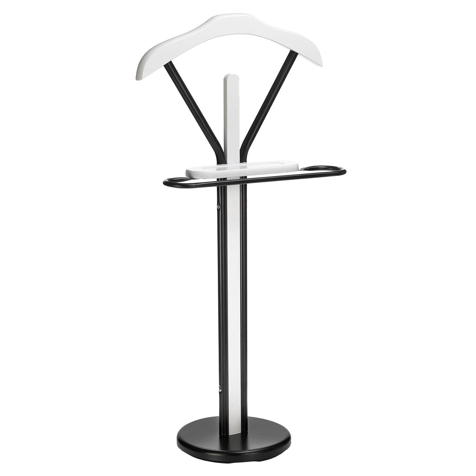 HERRENDIENER MATTEO weiß/schwarz - Schwarz/Weiß, Metall (50/108/28cm) - IDIMEX