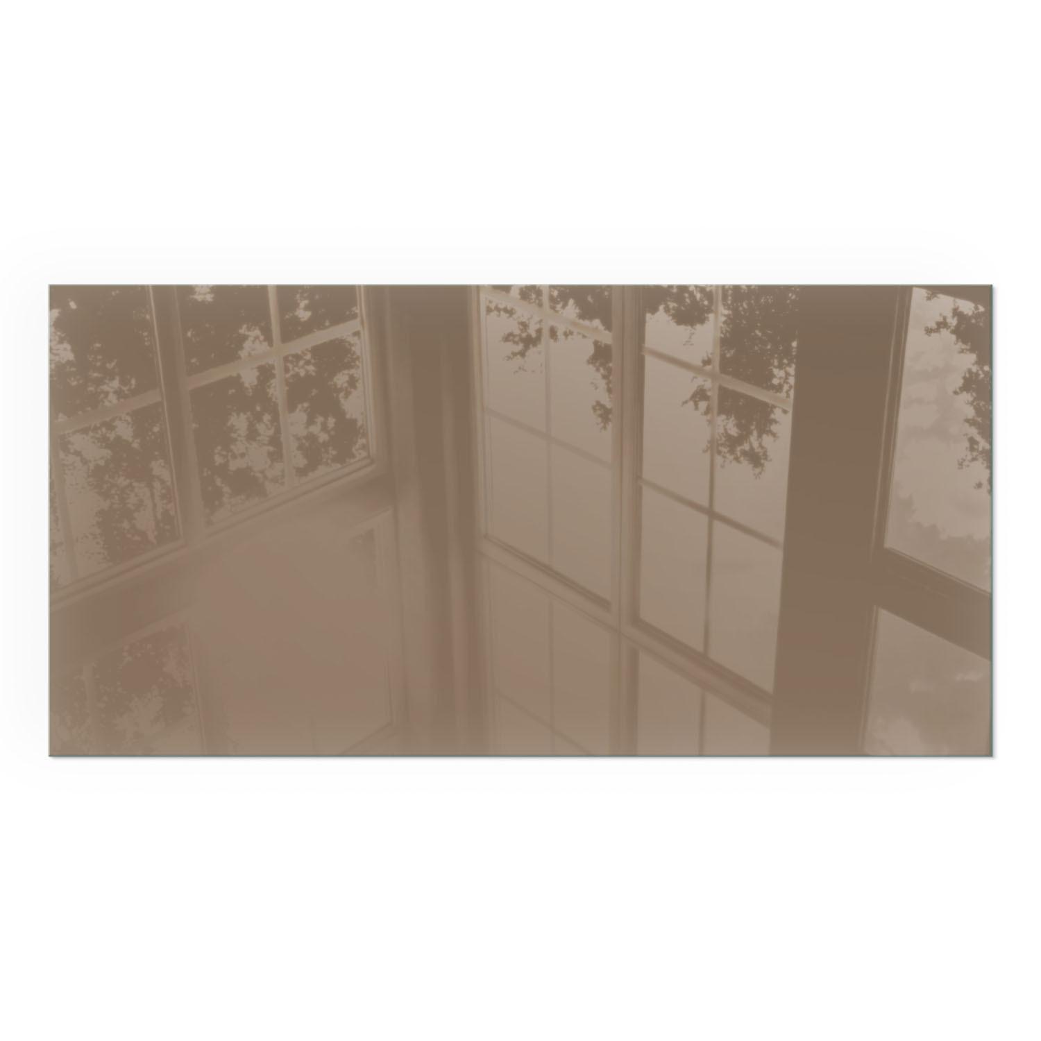 GLASPLATTE für Kamin 100x50 cm - Braun, Glas (100/50/0.4cm) - TULUP