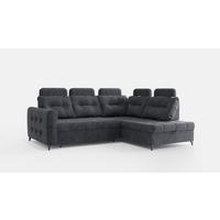 ECKSOFA Wendie - Dunkelgrau, Holzwerkstoff/Textil (250/200cm) - Fun Möbel