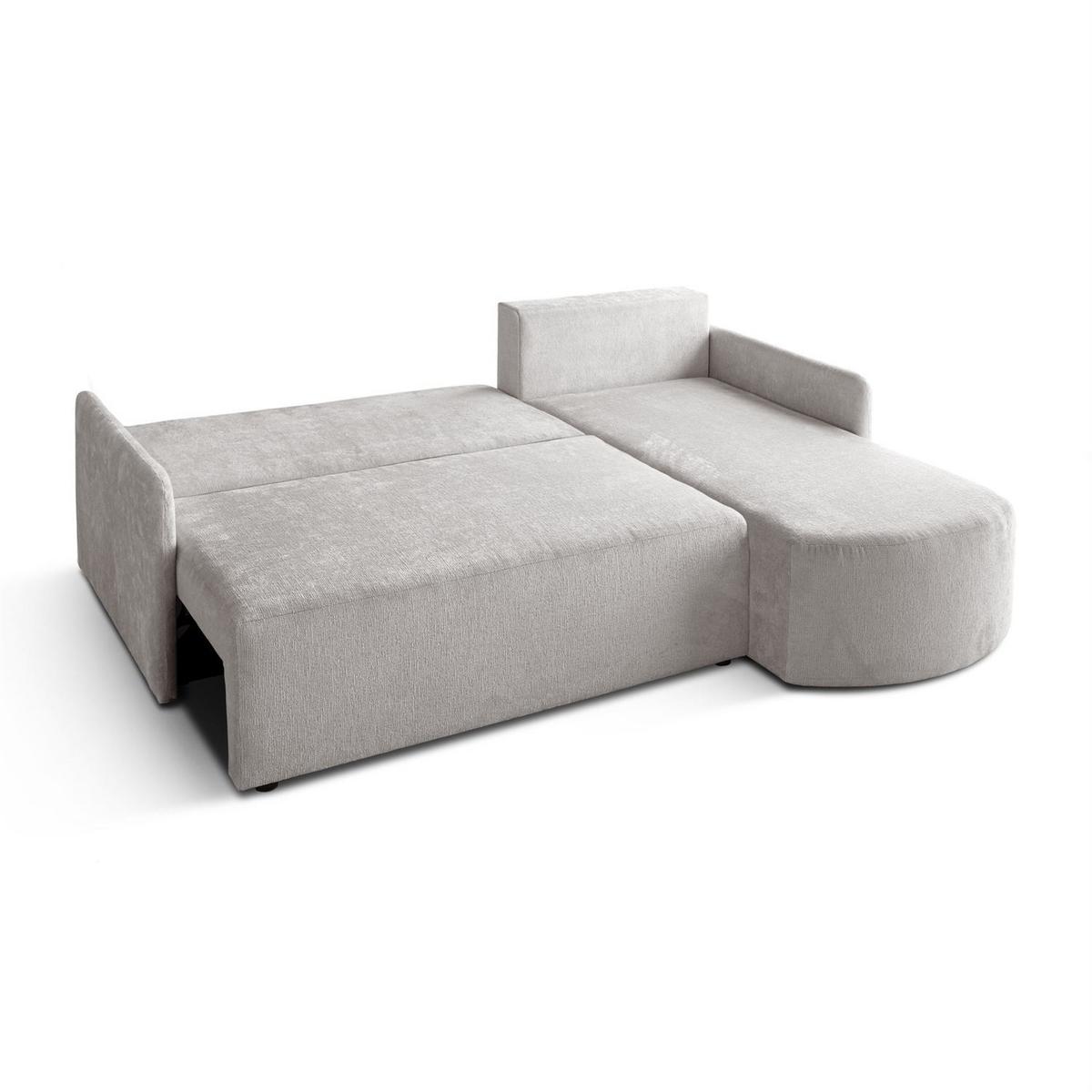 ECKSOFA BLISS mit Schlaffunktion und Bettkasten Harmony 80 - Grau, Textil (212/160cm) - Lookway
