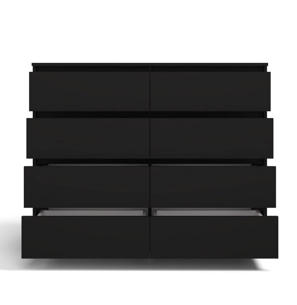 KOMMODE Schwarz 120/97/40 - Schwarz, Holzwerkstoff (120/97/40cm) - RAUMHIRSCH FURNITURE
