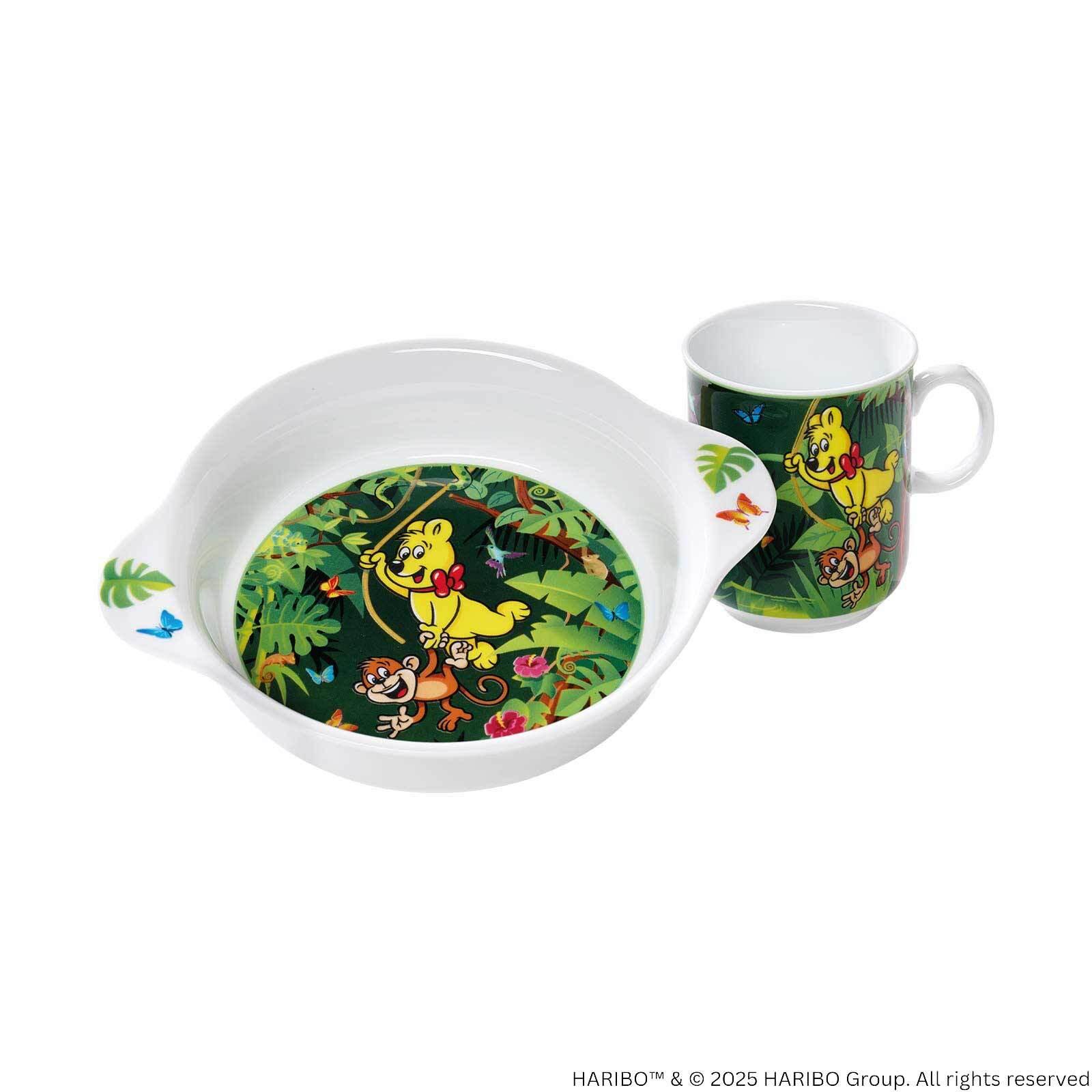 KINDERGESCHIRR-SET Haribo Jungle bunt - Multicolor, Keramik (19/9.5/19cm) - Ritzenhoff Breker