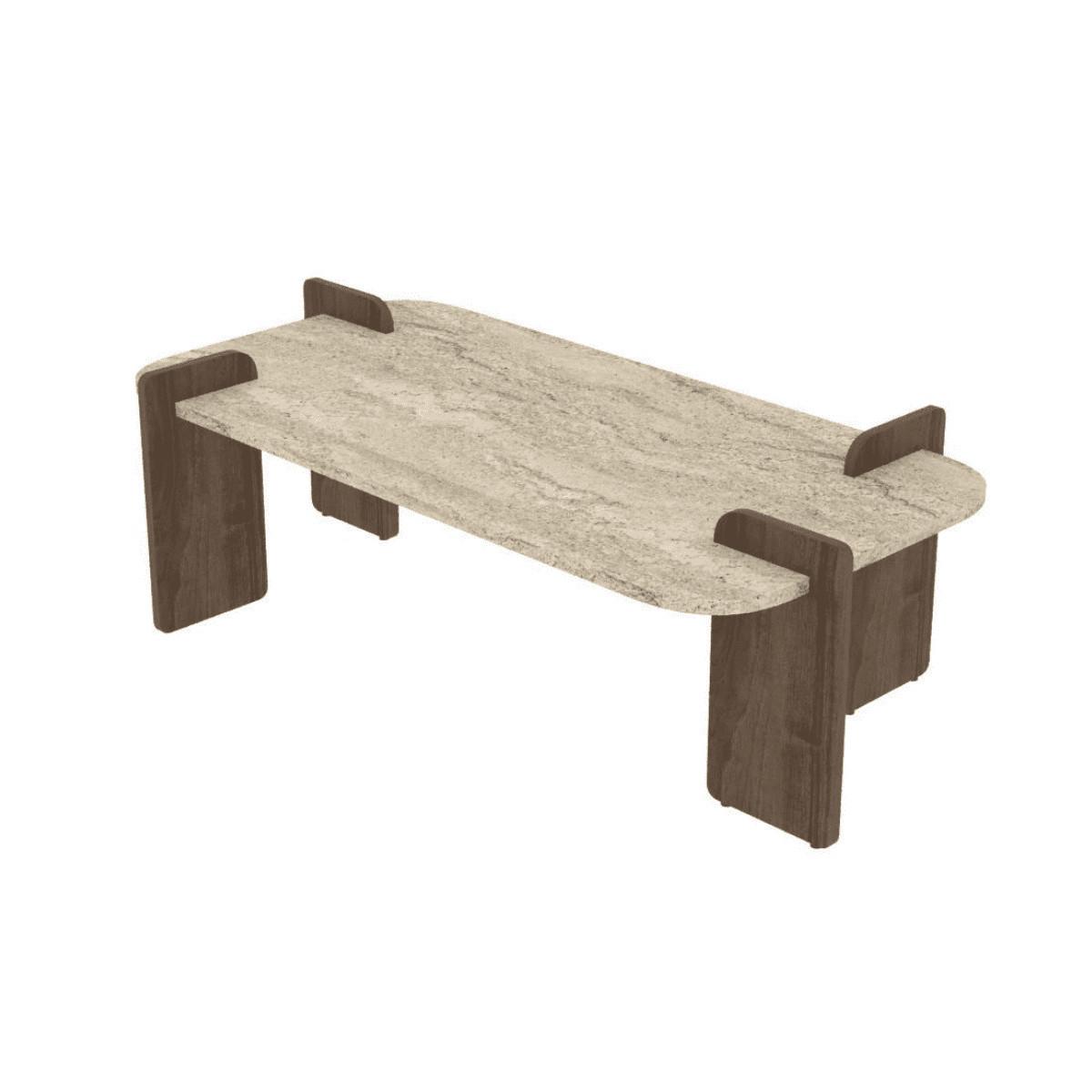 COUCHTISCH mit abgerundeten Kanten 120/60/35 cm - Eichefarben, Holzwerkstoff (8/60/35cm) - Calicosy