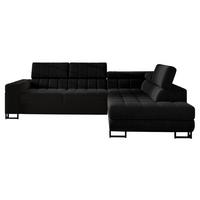 ECKSOFA Laris, Seite: Rechts - Schwarz, Holz/Textil (271/203cm) - MIRJAN24