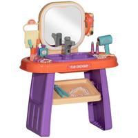 SCHMINKTISCH Kinder Frisiertisch mit Spiegel, LED Licht, Musik für 3-6 Jahre - Violett, Kunststoff (29/71/55cm) - AIYAPLAY