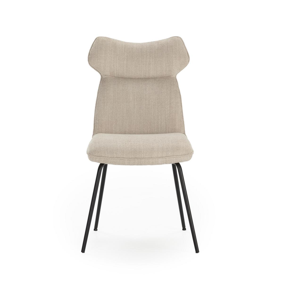 ESSZIMMERSTUHL Dara Beige 47/65/51 cm 2er-Set - Beige, Textil (65/51/47cm) - Calicosy