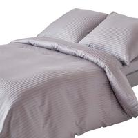 BETTWÄSCHE Damast Fadendichte 330 - Grau, Textil (150/200cm) - Homescapes