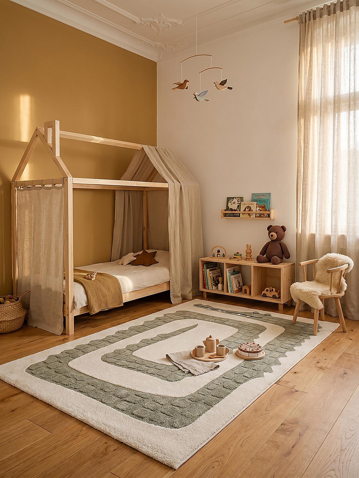 KINDERTEPPICH Kurzflor VELT Polypropylen Creme 80 x 150 cm - Beige, Textil (80/150cm) - KADIMA DESIGN
